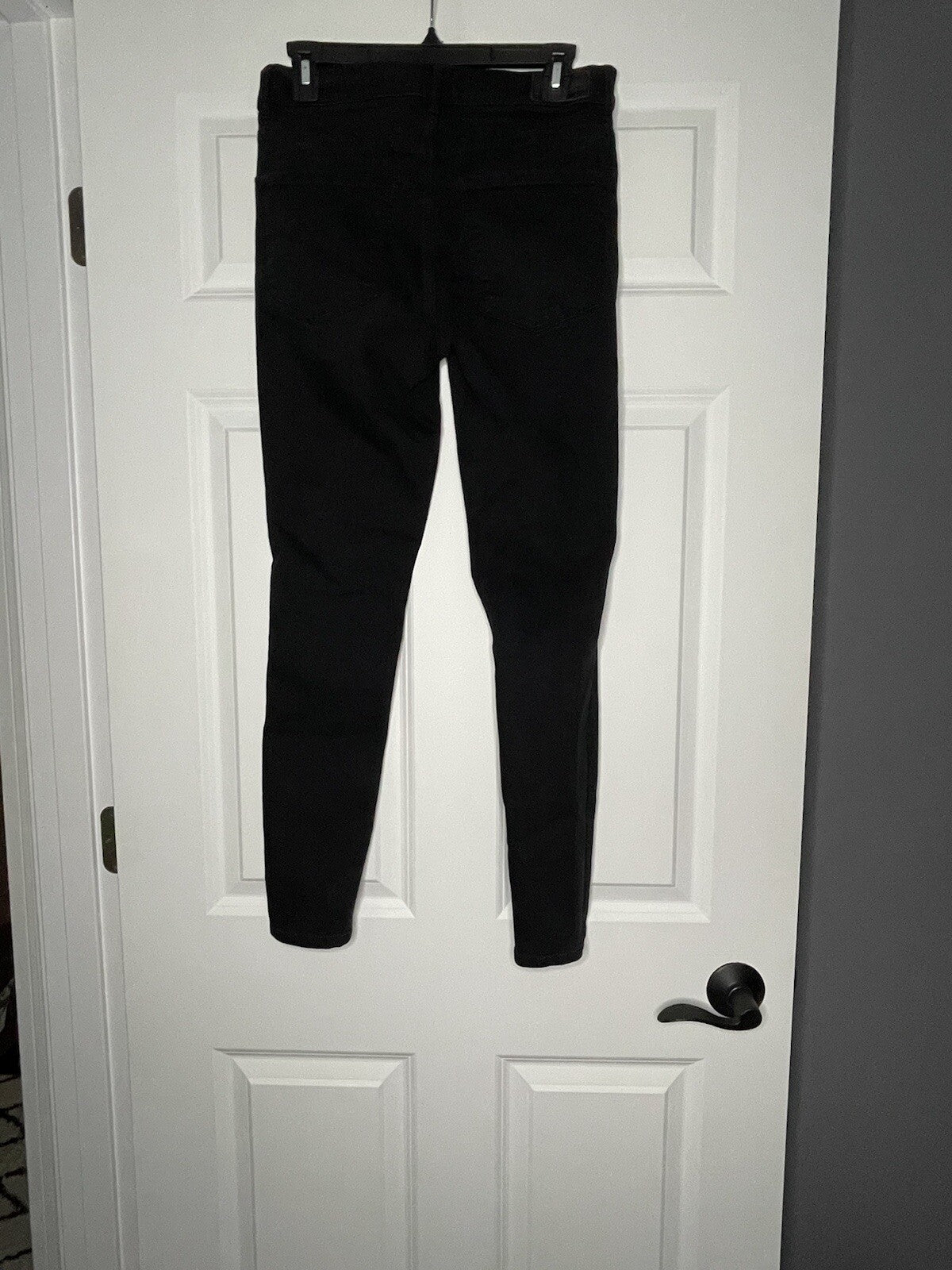 Express Stretch Ankle Legging Jeans High Rise 6 Black