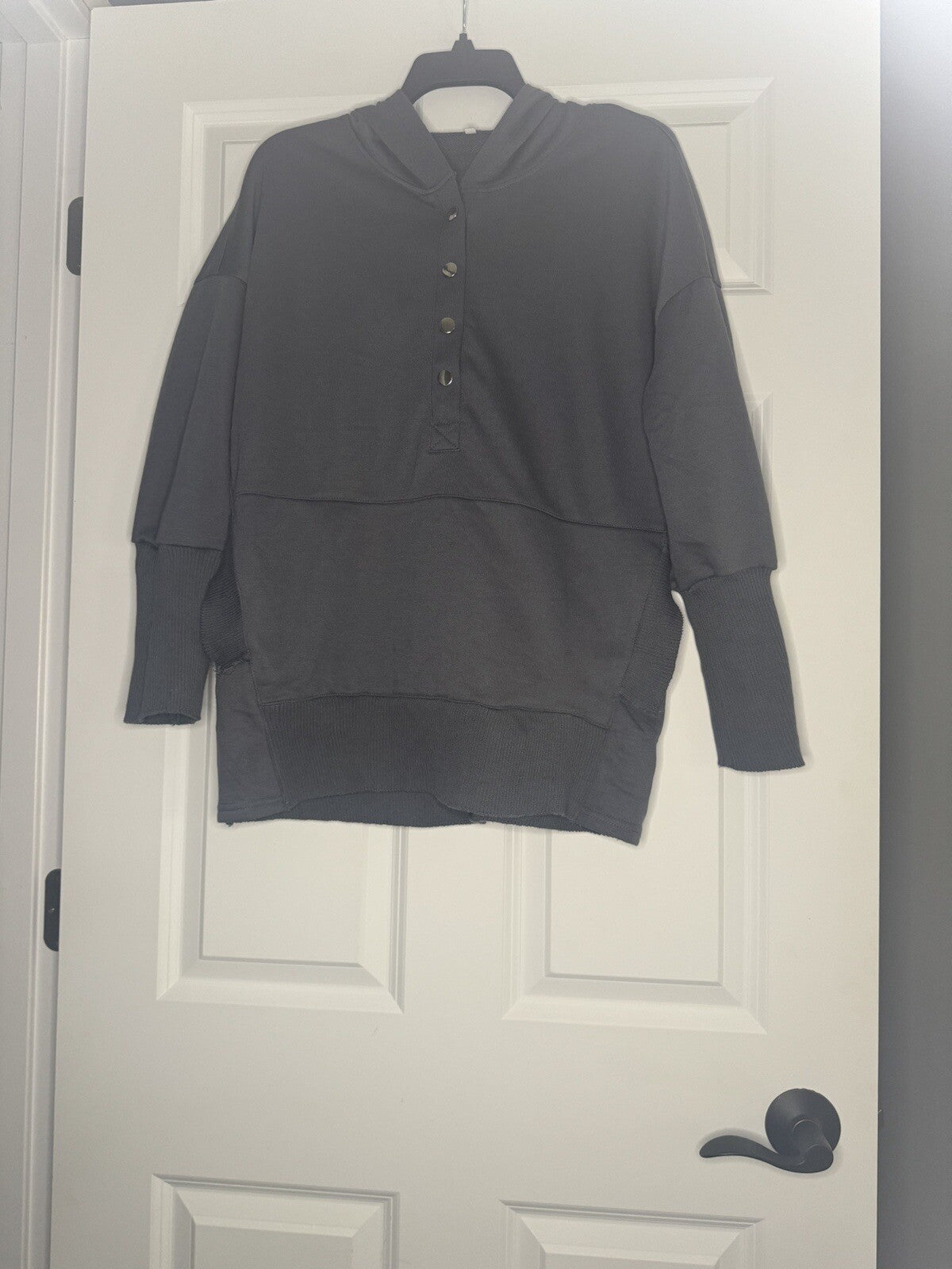 Unbranded Hooded Sweatshirt Large Blue 