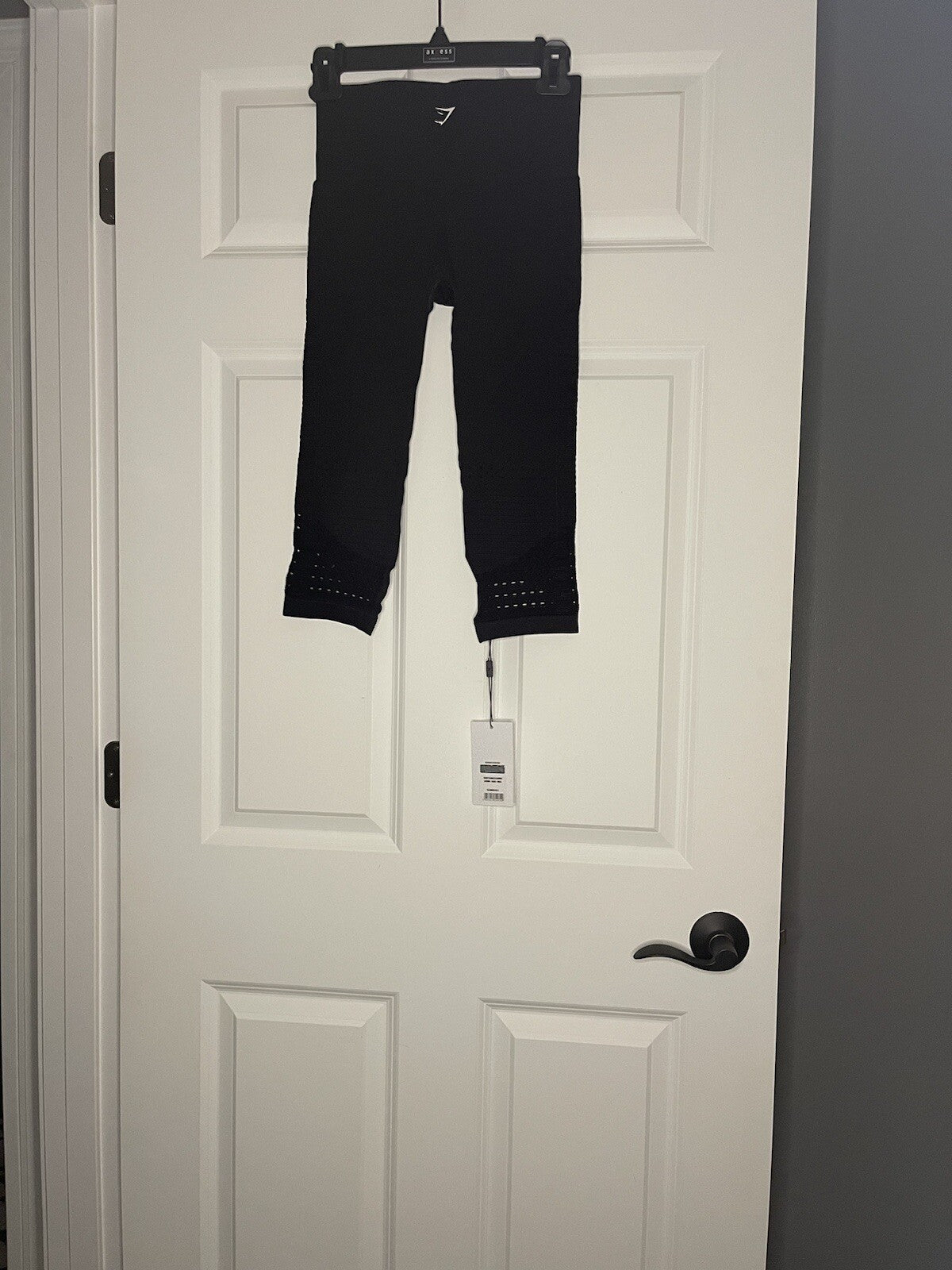 Gymshark Energy Seamless Cropped Leggings Black Small Nwt 