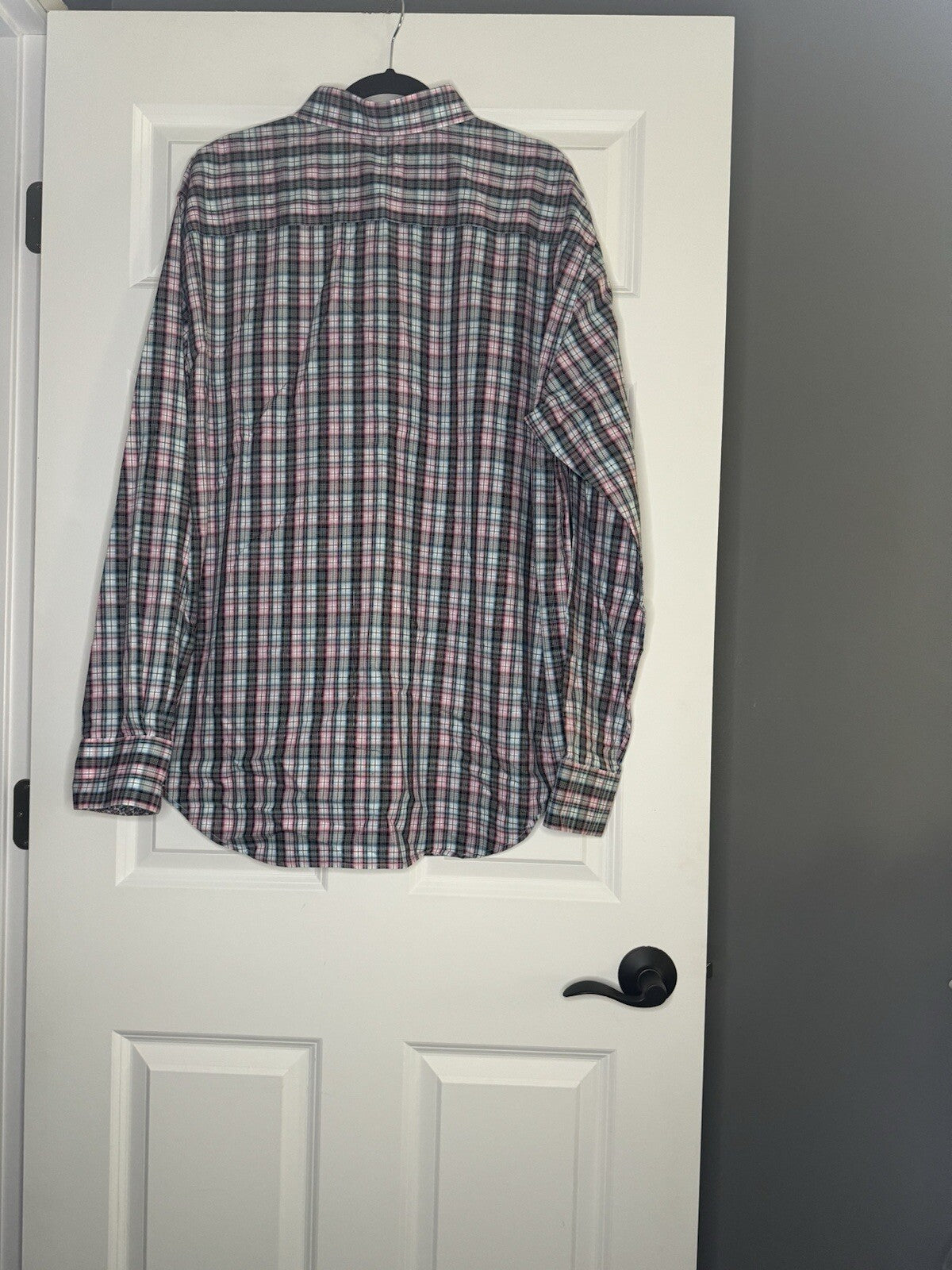 Robert Graham Long Sleeve Button Up 2xl Pink Blue Black White Striped 