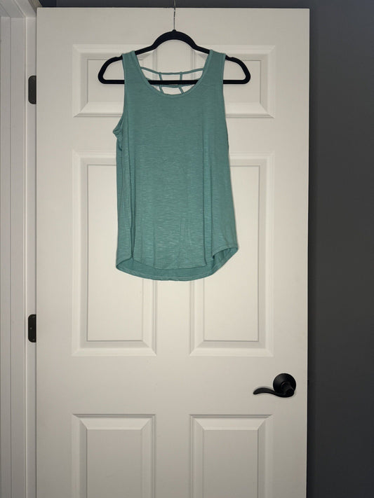 Maurice’s Small Sleeveless Blouse Blue Small Woven Back Nwt 