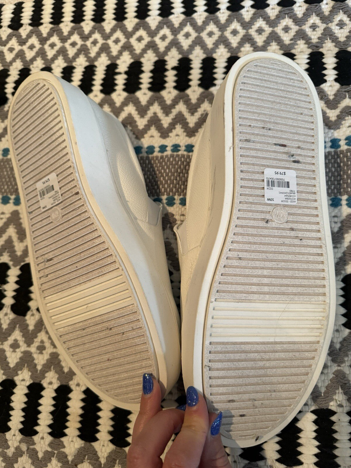 Lane Bryant Platform Loafers Size 10 White Brand New Msrp 79.95
