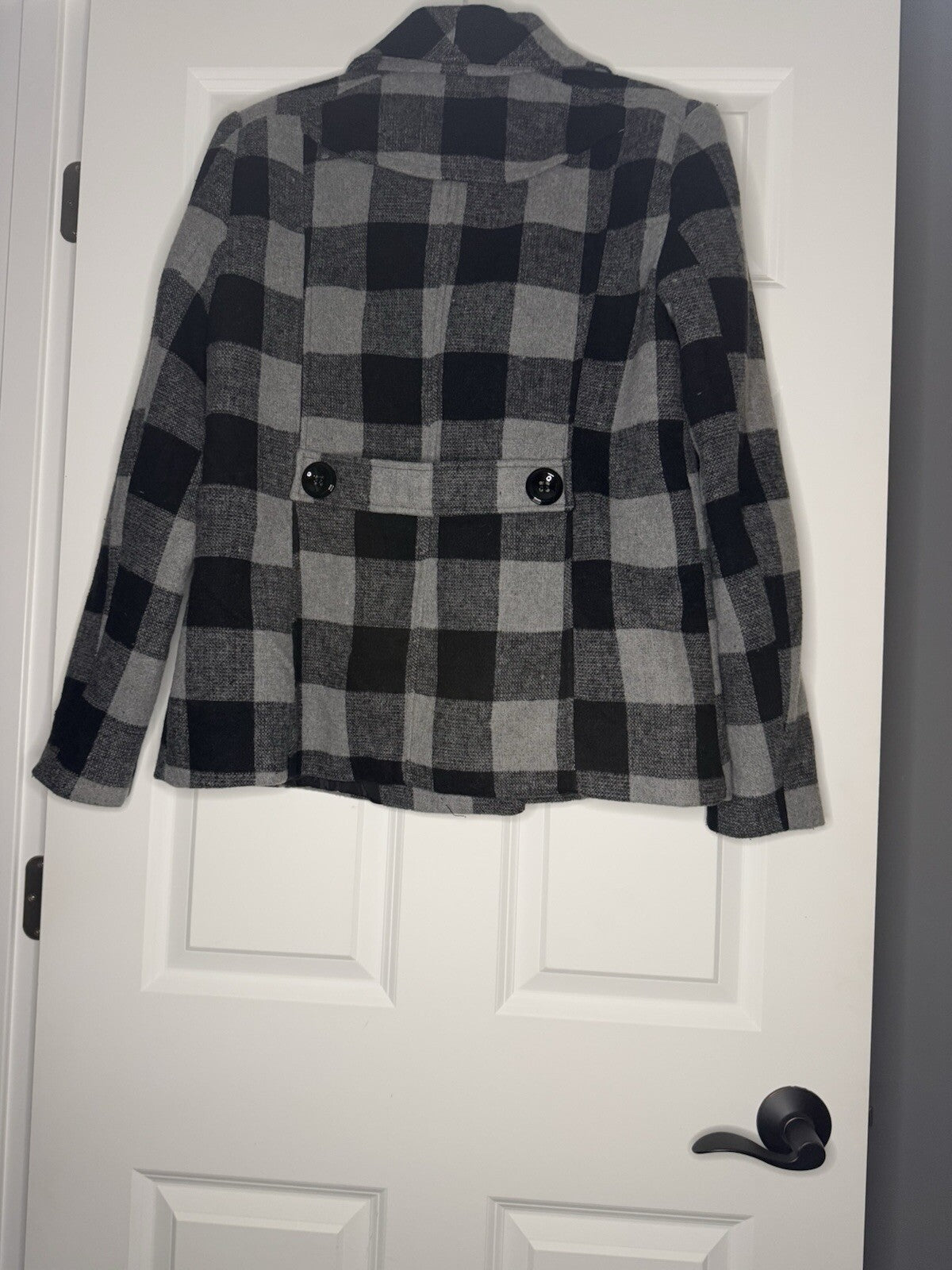 Rampage Coat Black And Gray Checkered Xl 