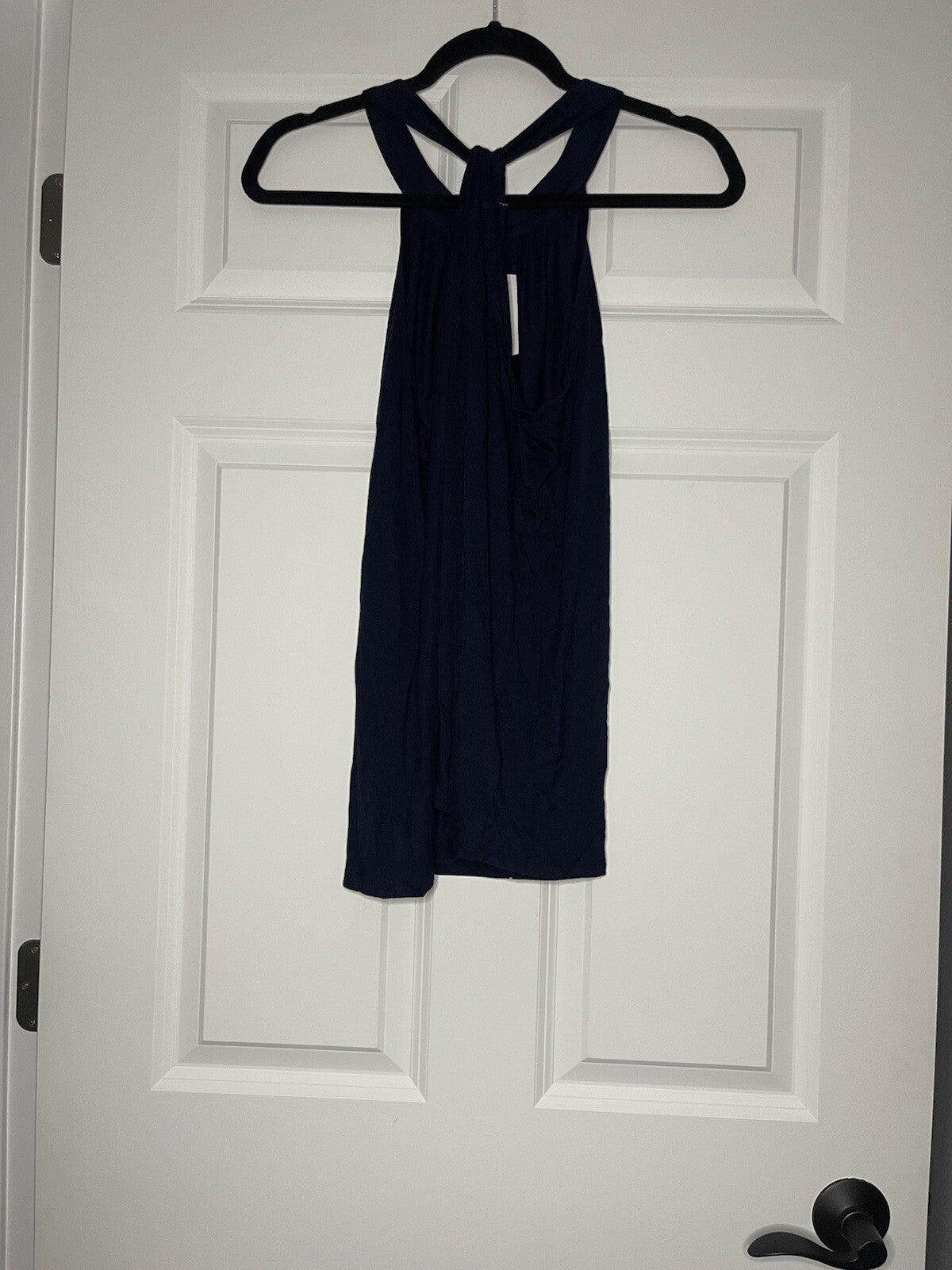Loft Outlet Sleeveless Blouse Large Navy New With Tags 