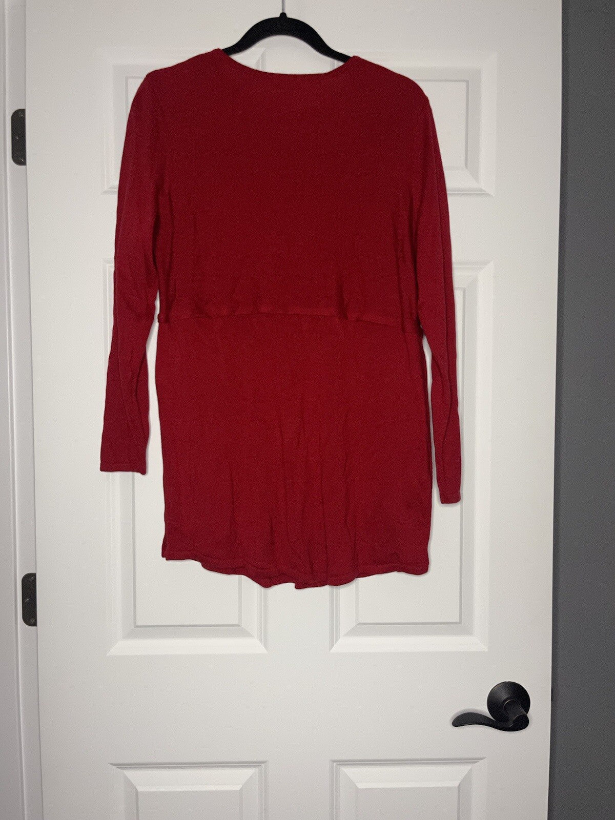 J jill sweater red medium slits in sides