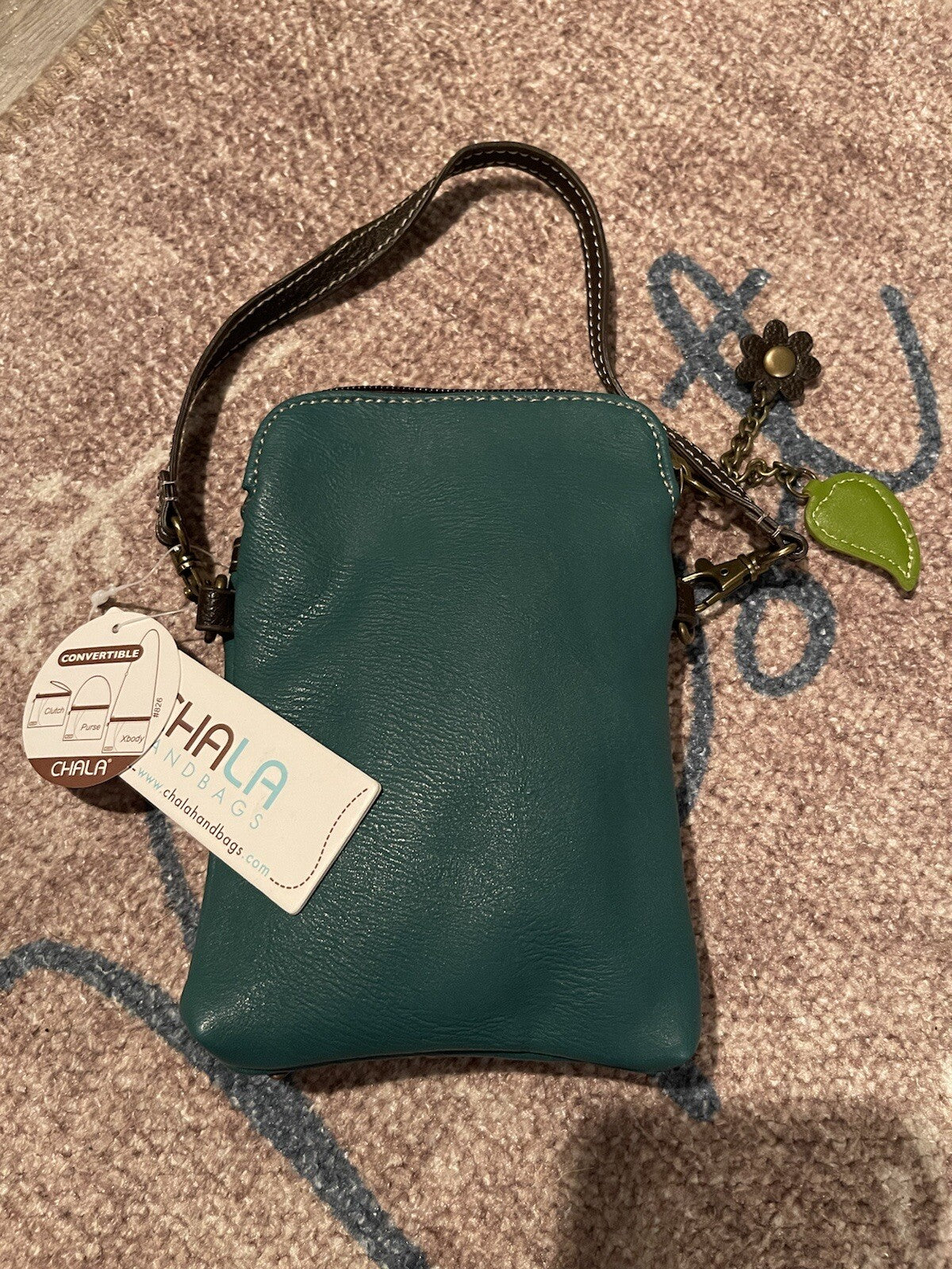 Chala convertible clutch purse x body multicolor NWT