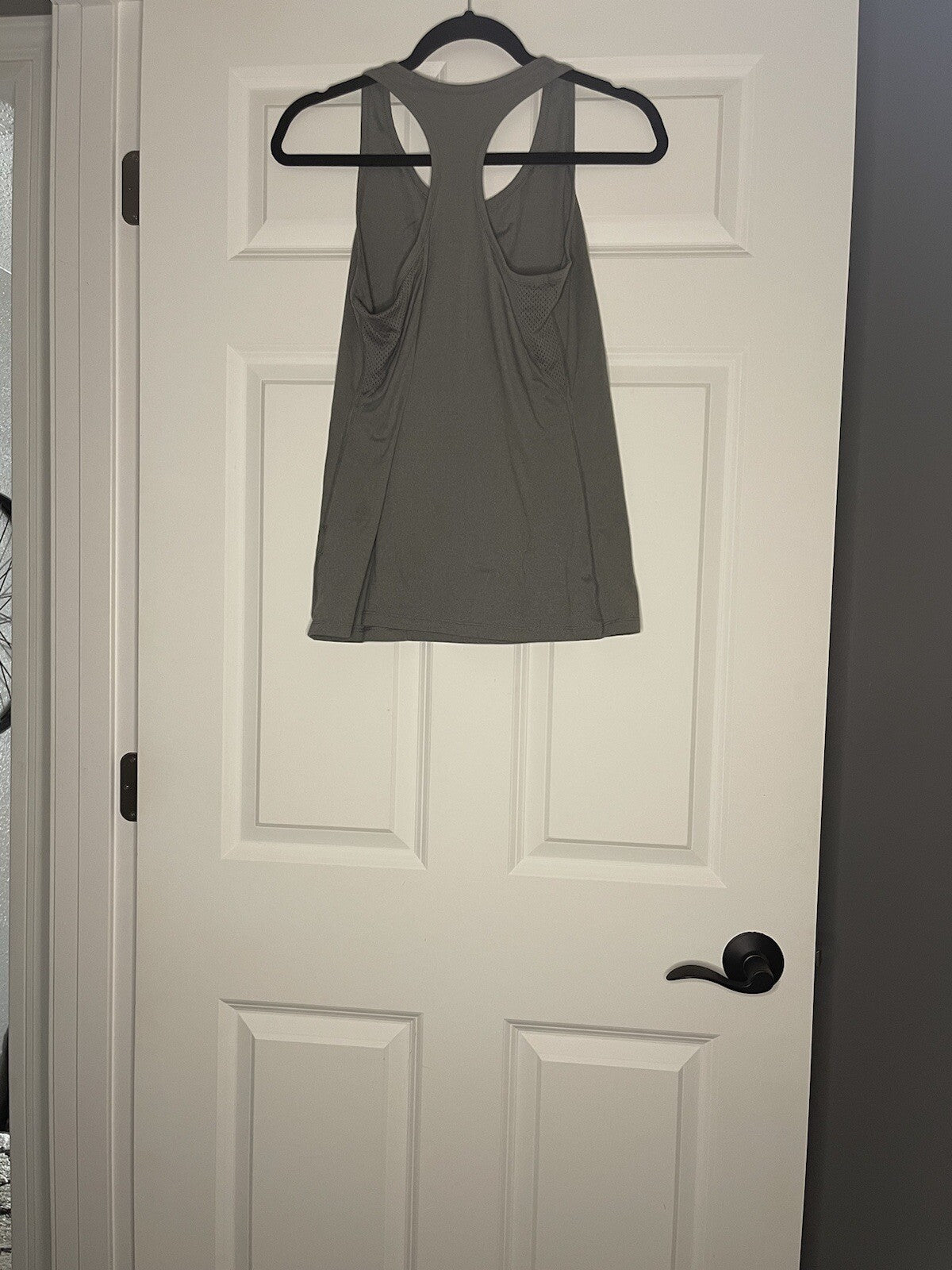 Nike Dri Fit Racer back Tank Medium Gray 