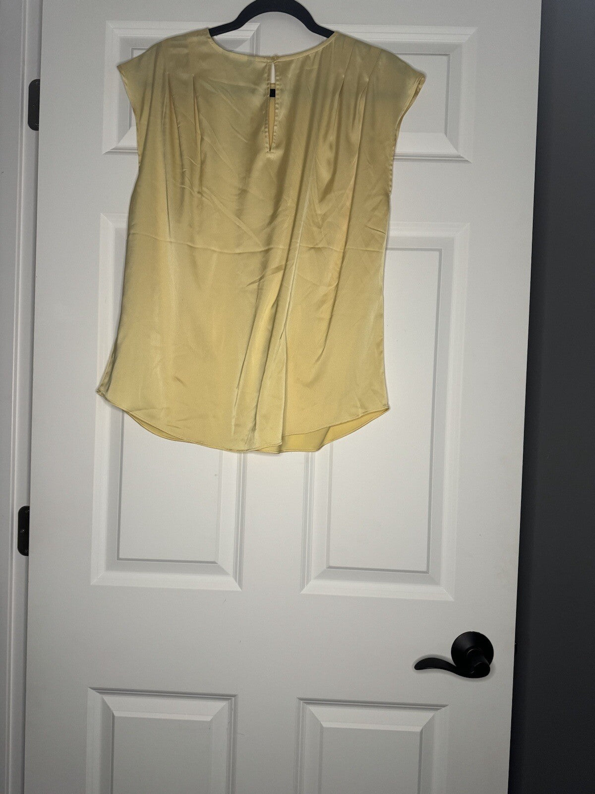 Express Short Sleeve Blouse Large Yellow Nwt 