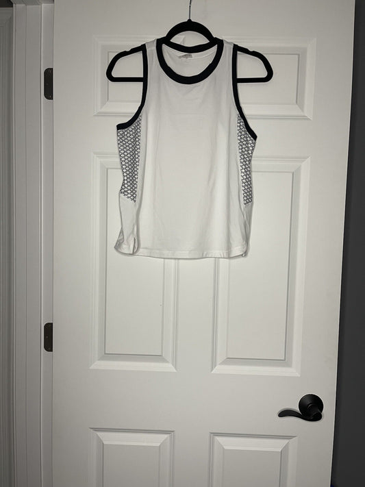Calia sleeveless tank white and black medium