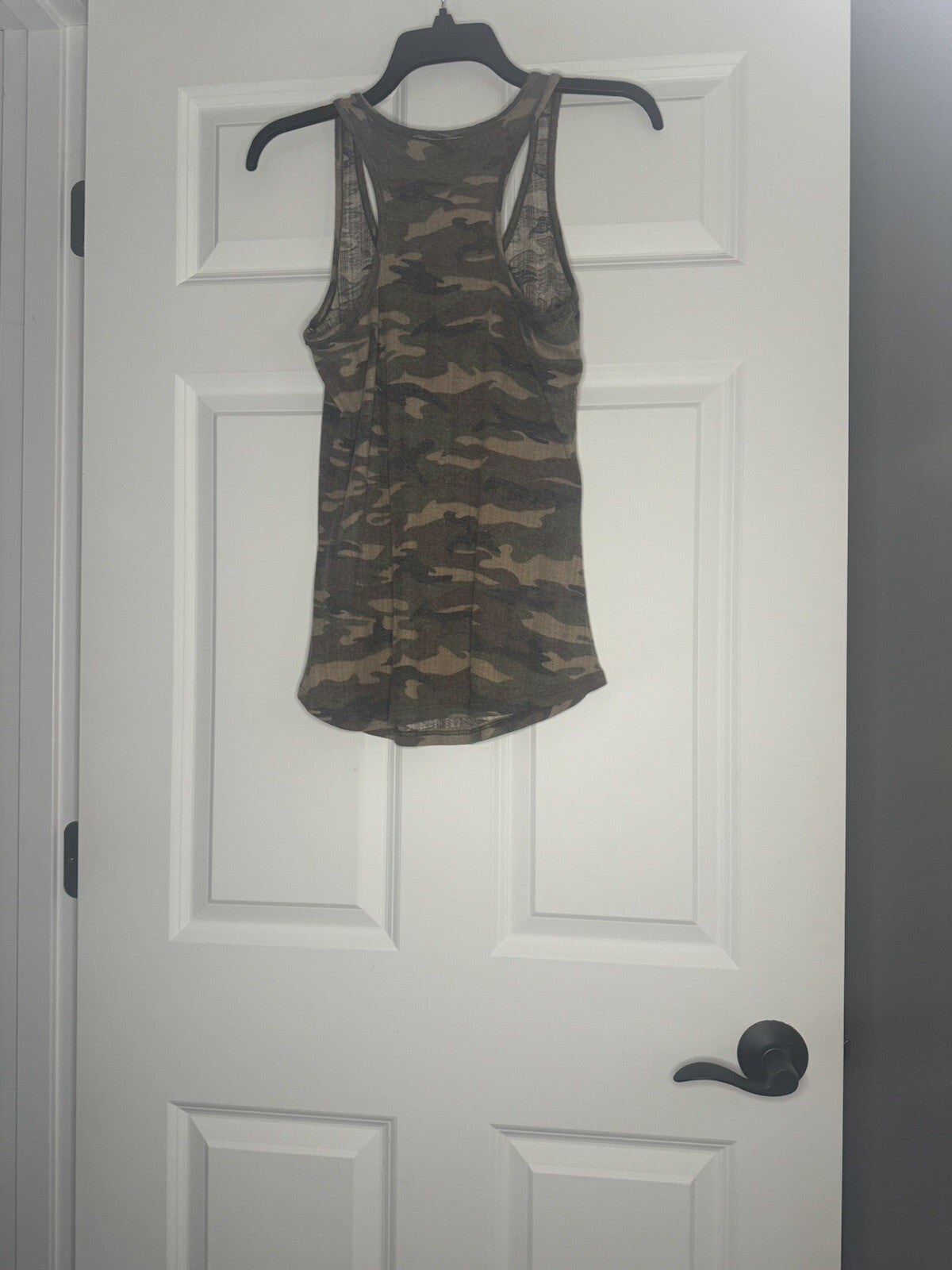 7th Ray Sleeveless Blouse Medium Camo Brown Green 
