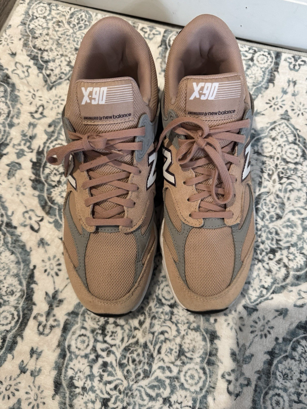 New Balance X-90 Women’s Sneakers Size 10 Mauve Plum White Gray