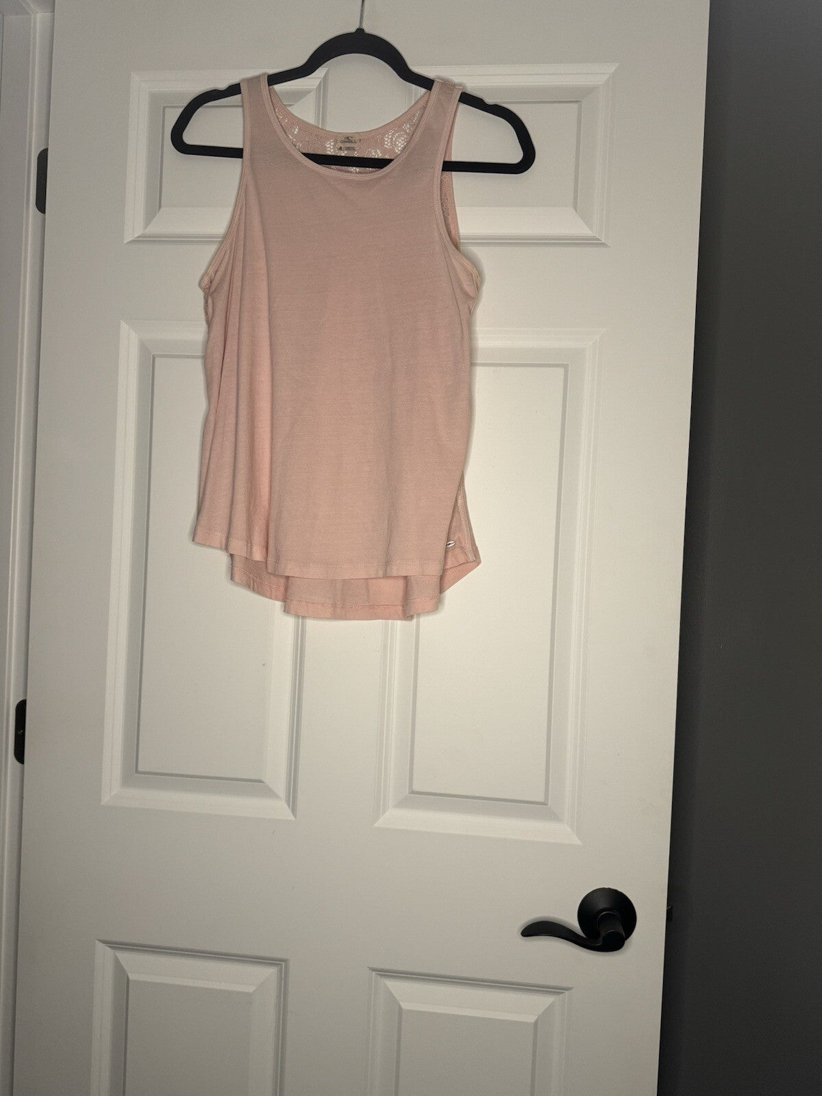 O’Neill Sleeveless Top Small Light Pink Lace Back 