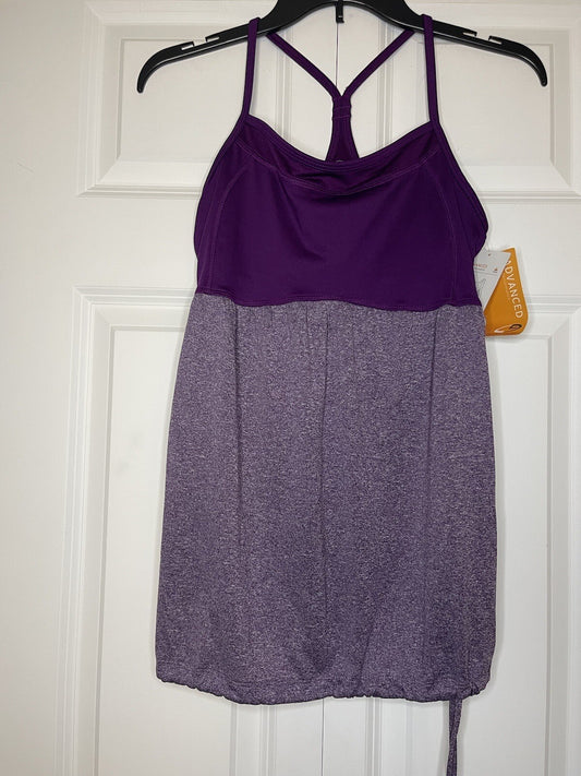 Champion duo dry max active tank built in bra medium purple NWT 