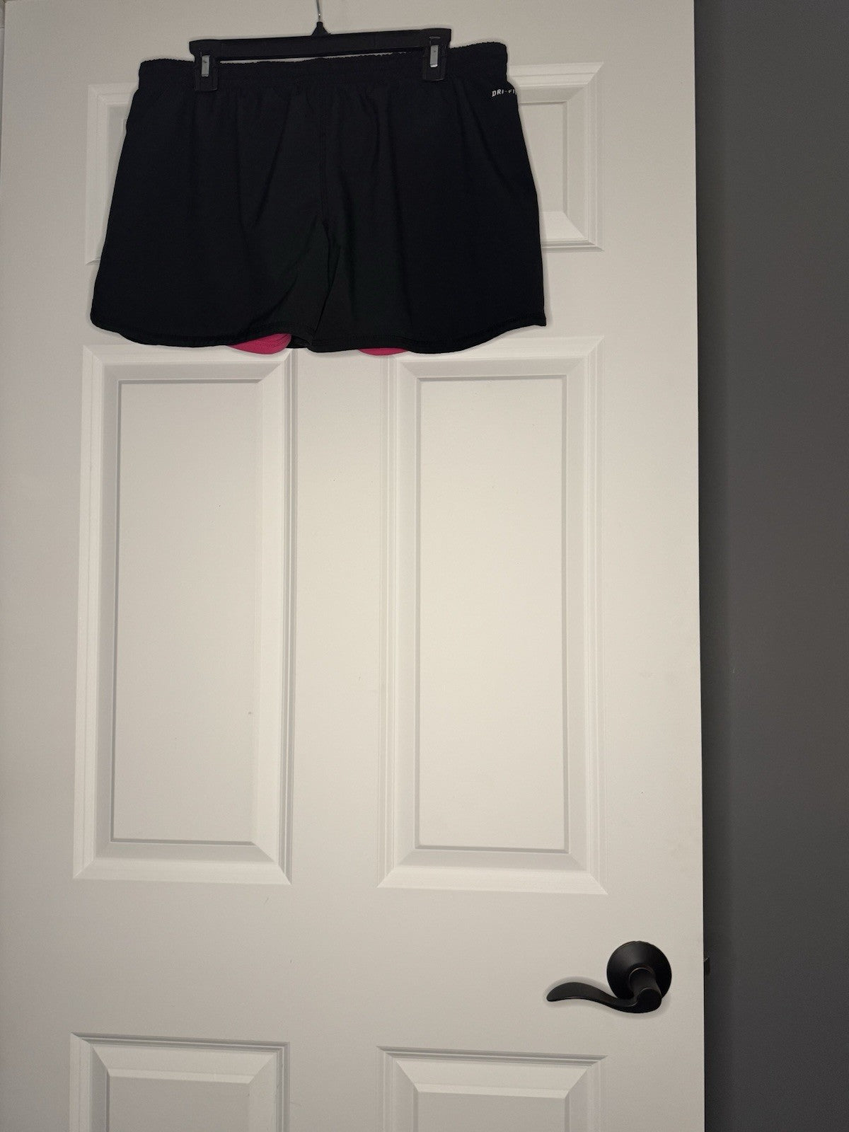 Nike Dri Fit Women’s Shorts W Liner Large 12-14 Black And Pink 