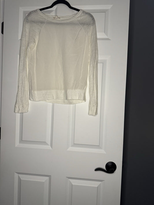 Adriano Goldschmied Long Sleeve Blouse Small Ivory 