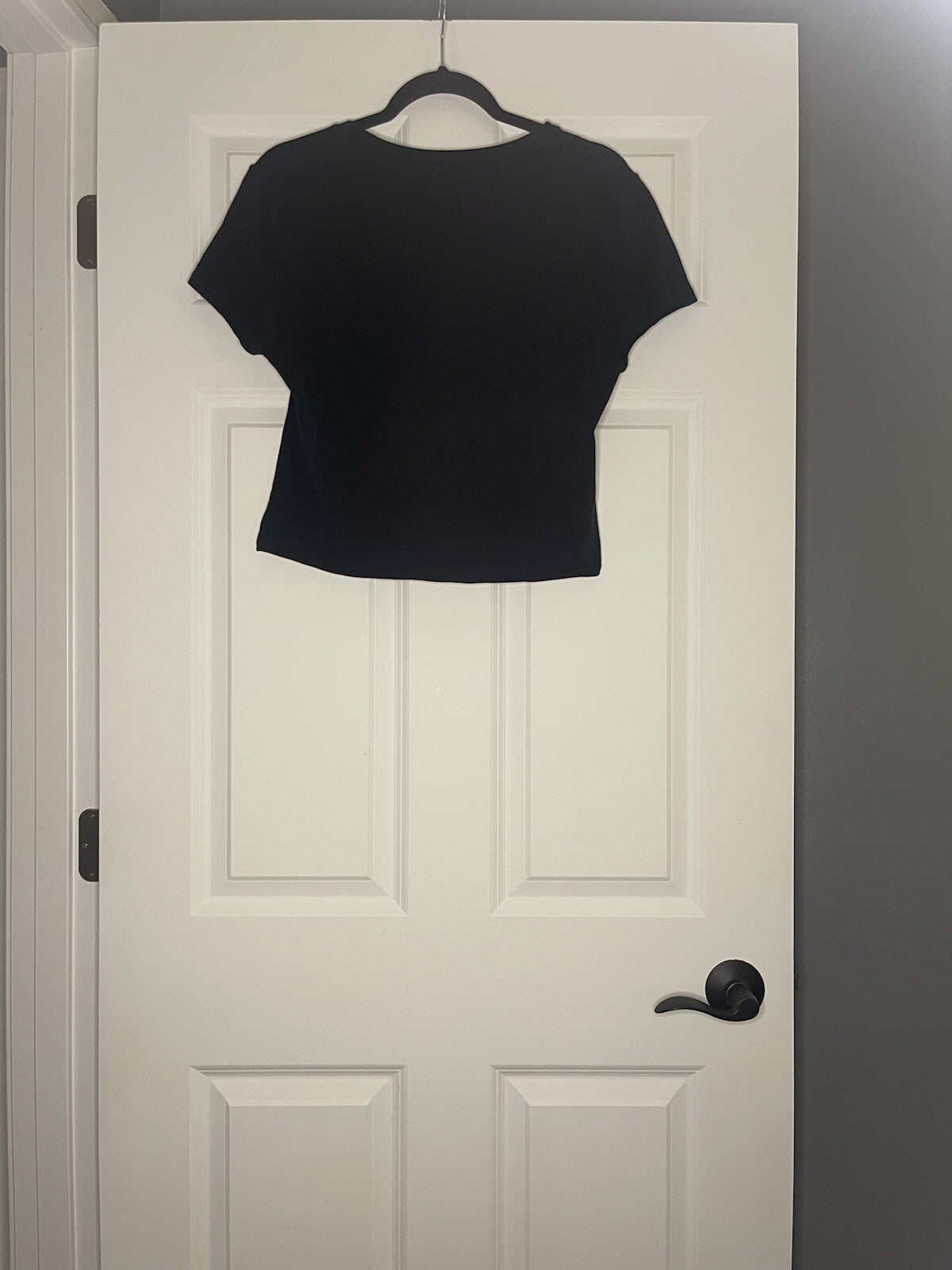 Abercrombie And Fitch Short Sleeve Shirt Large Black 
