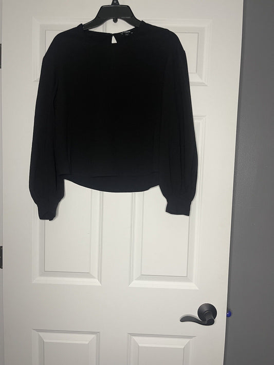 Express long sleeve blouse black xs 