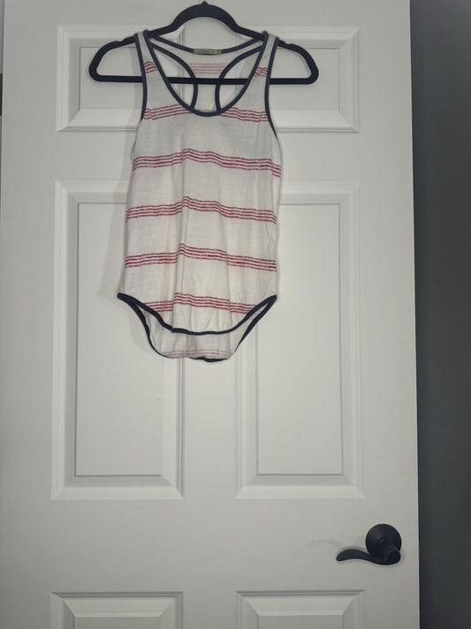 Alternative Earth Tank Top Small White Red Blue 