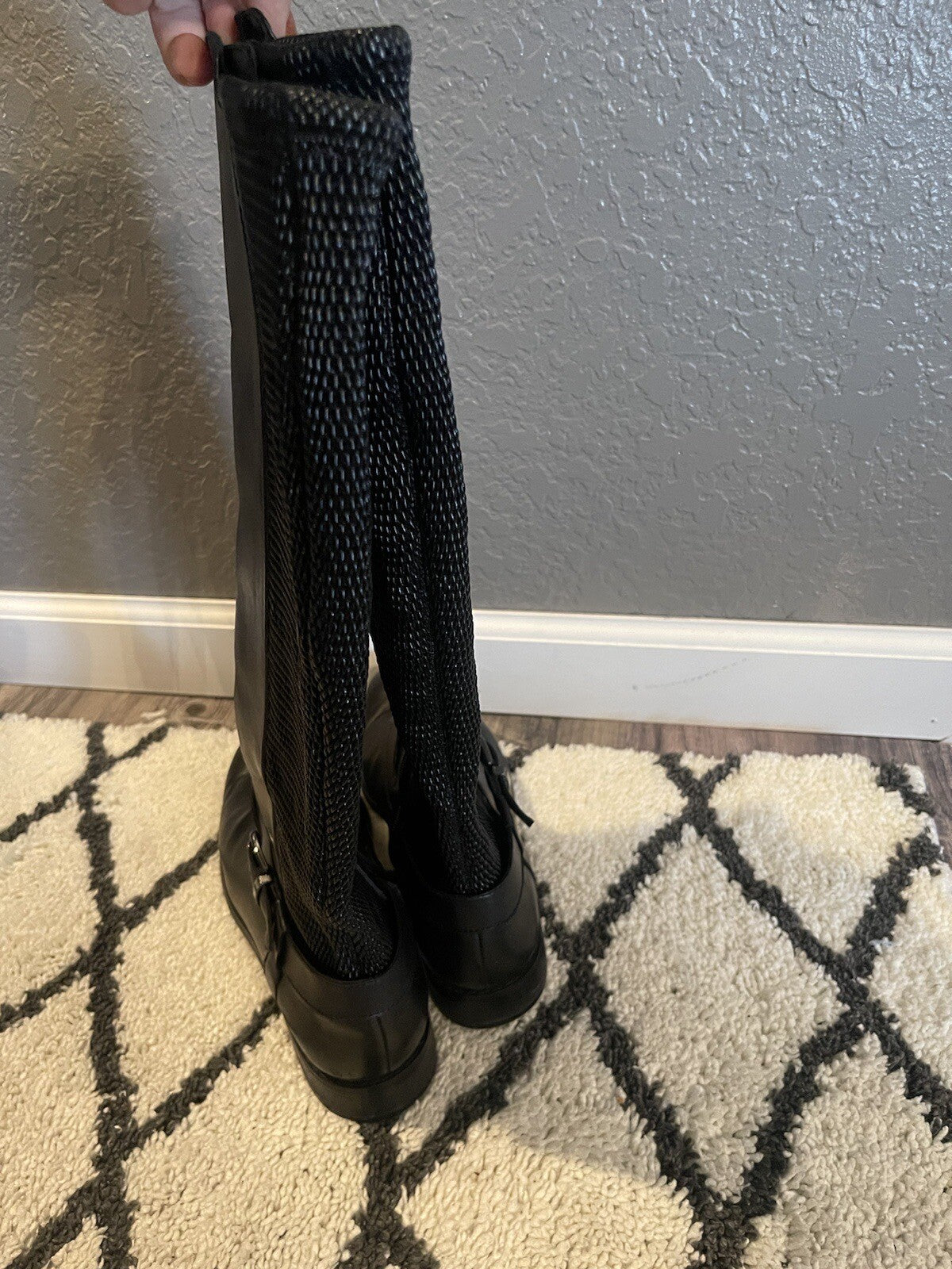 Vaneli Tall Black Boots 9.5 Leather