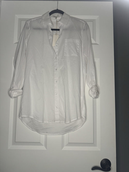 Z Supply Button Up Poolside XS Cover Up  Some Markings On Back Nwt 74