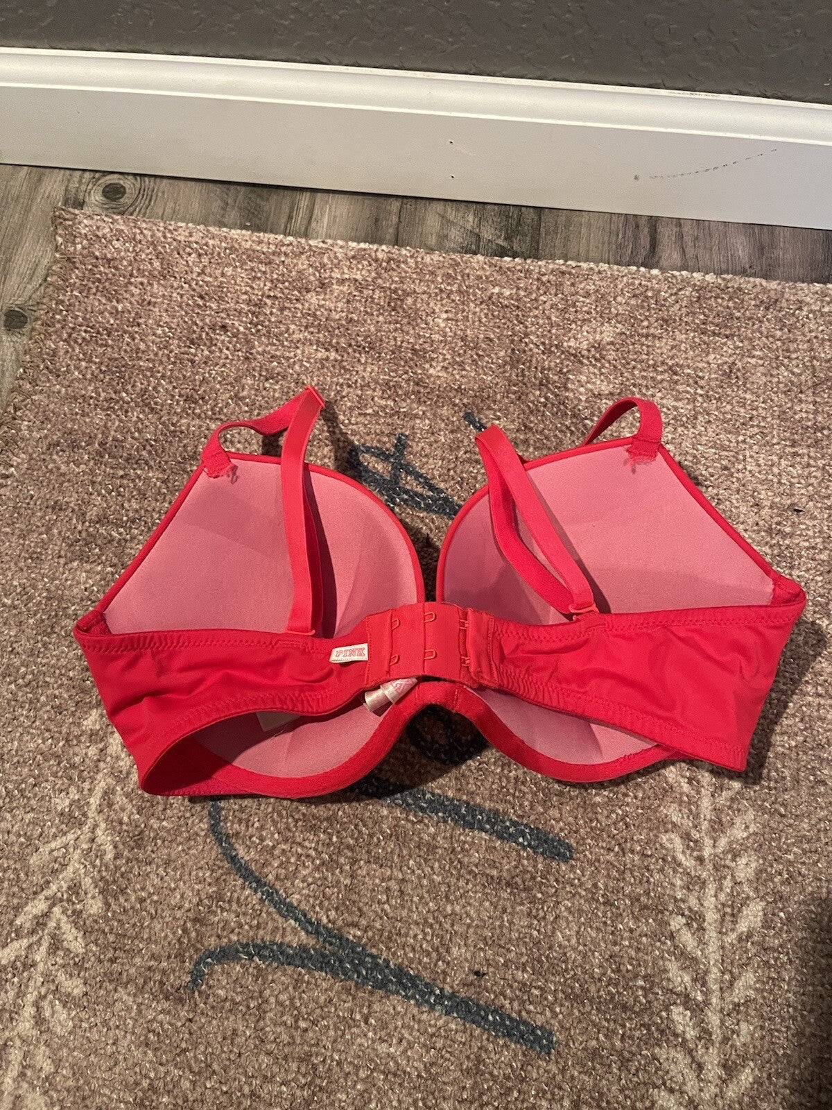 Pink Va Everywhere Super Push Up Red Bra 34d 