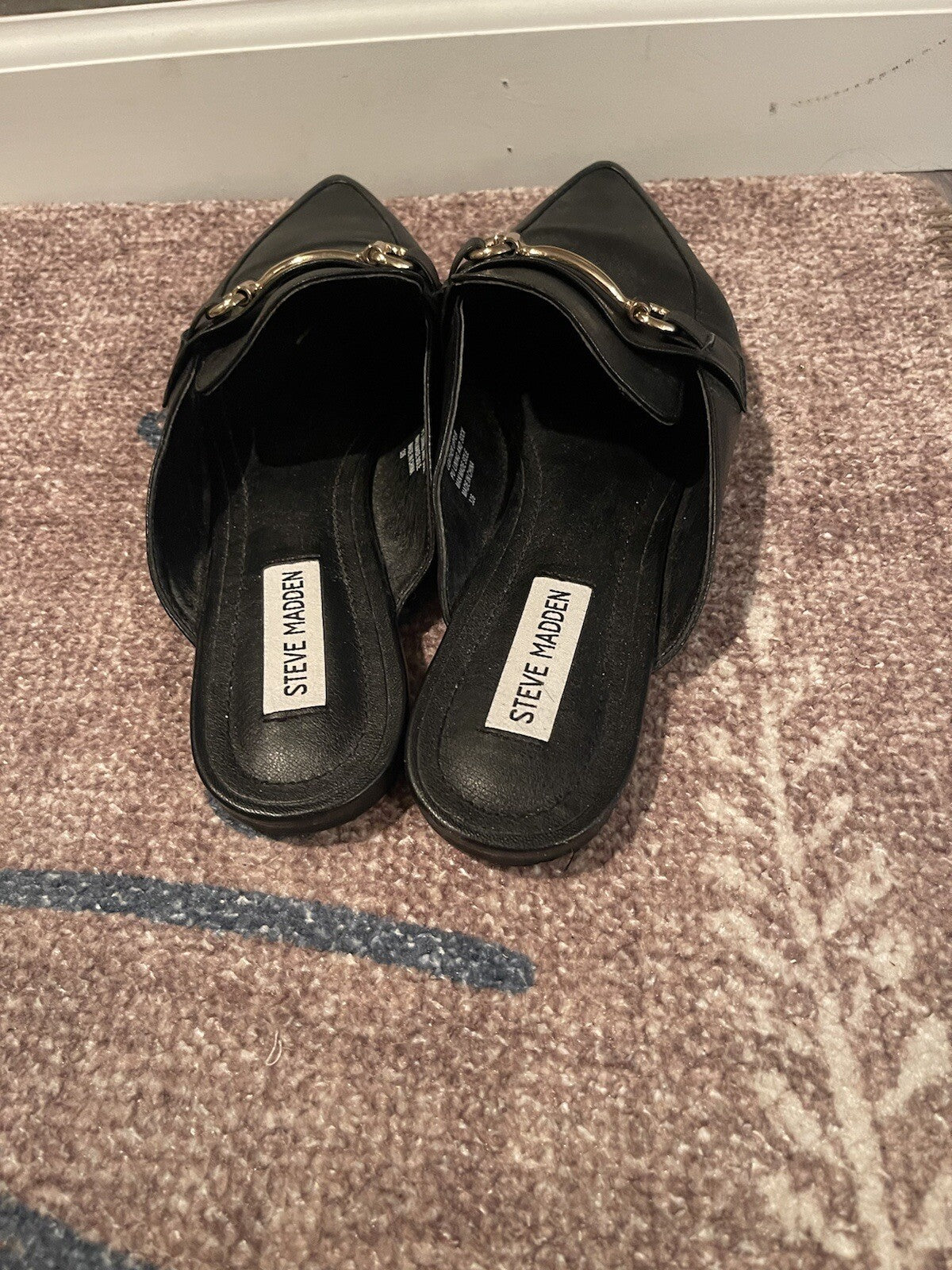 Steve Madden slip on shoes 9 black 