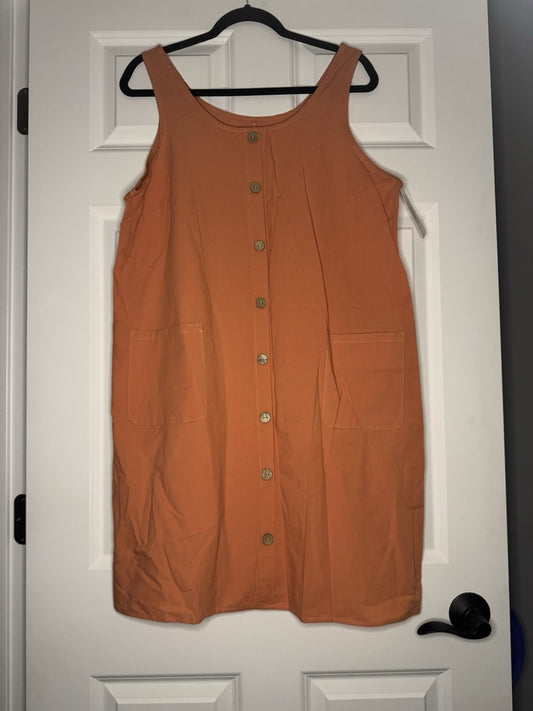 Unbranded Sleeveless Jumper Orange  Xl Nwt 36