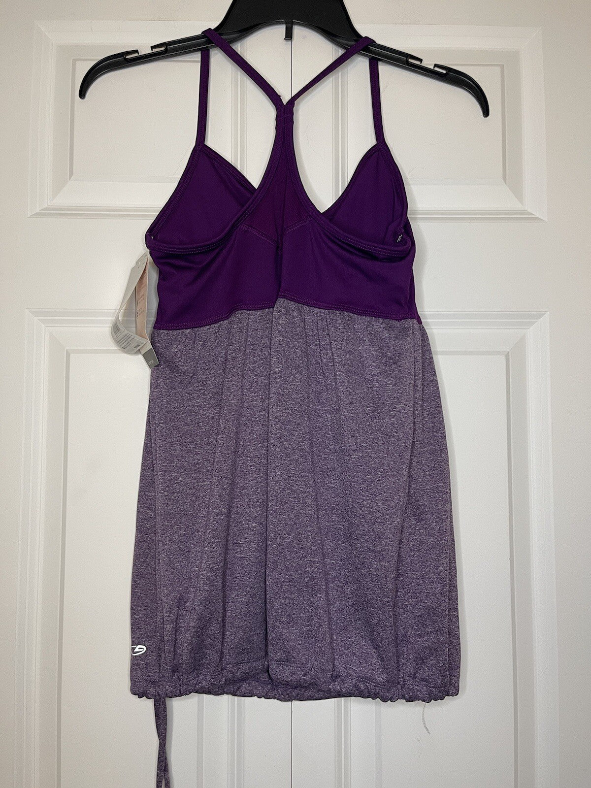 Champion duo dry max active tank built in bra medium purple NWT 