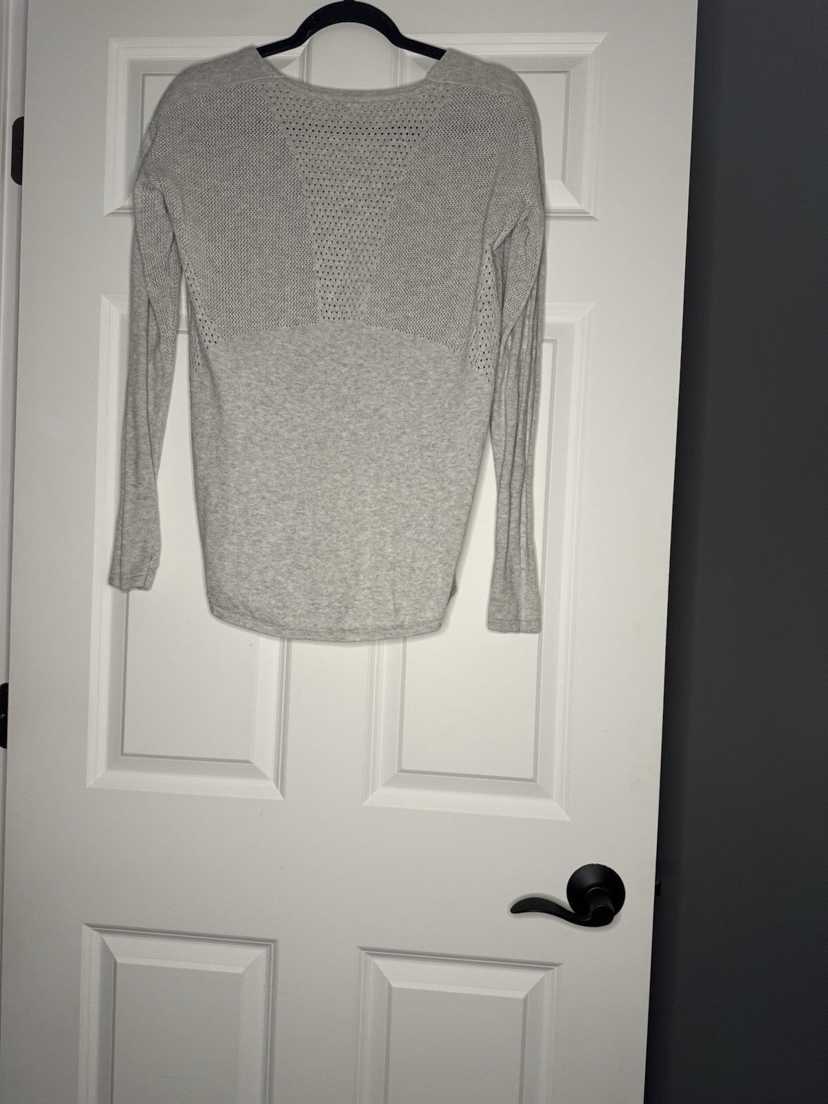 Lululemon Gray Sweater With Cutouts Size 6