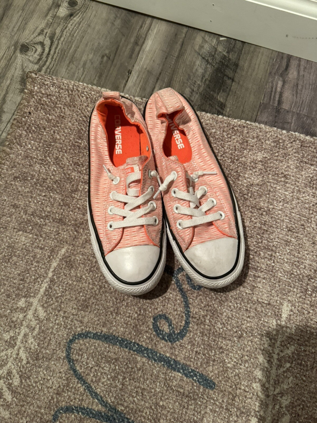 Converse Slip On Sneakers Size 7 Orange 