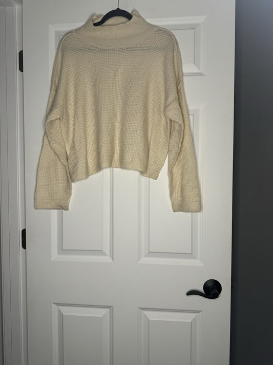 By Together Turtleneck Sweater Small Cream