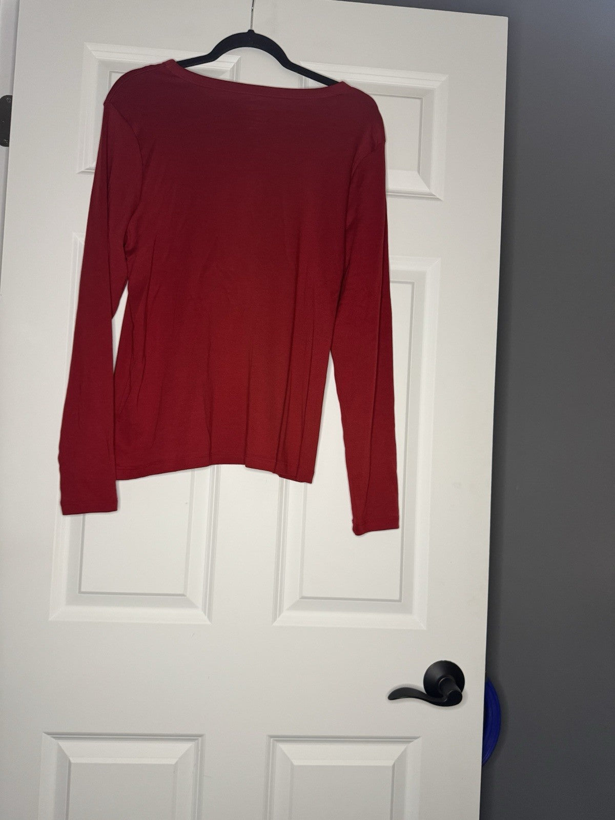 A New Day Long Sleeve Blouse Red Xl  Nwt 