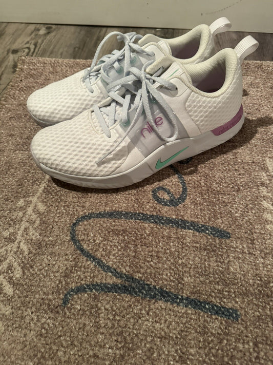 Nike Renew Sneakers Size 10 White Purple Green 