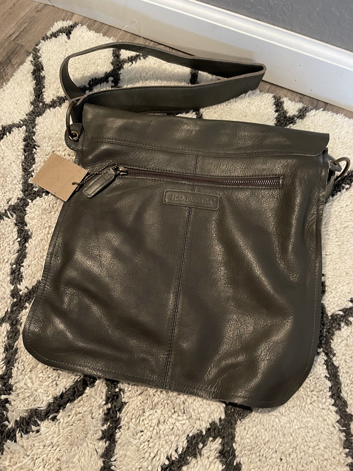 Lisa Leonard Your Heart In Mine Boho Bag Gray Nwt