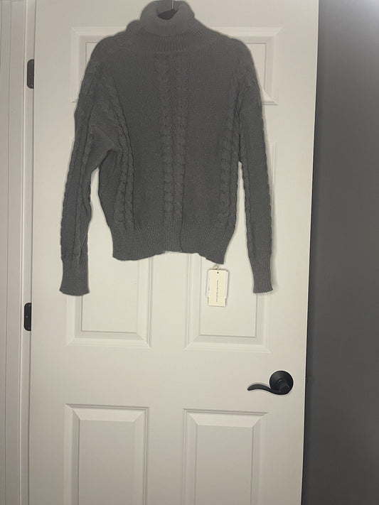 Commense Knit Sweater Xl Gray Nwt 