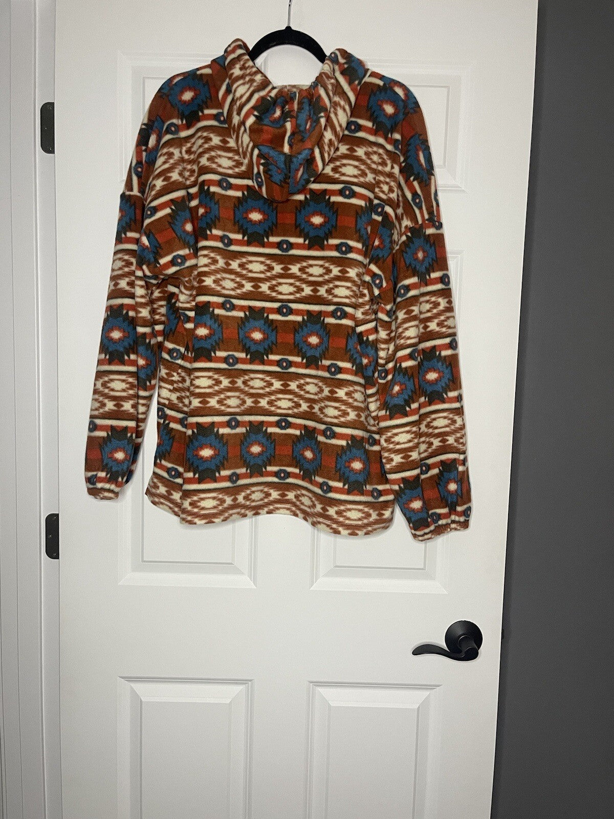Wrangler retro hooded sweatshirt multicolor western print xl