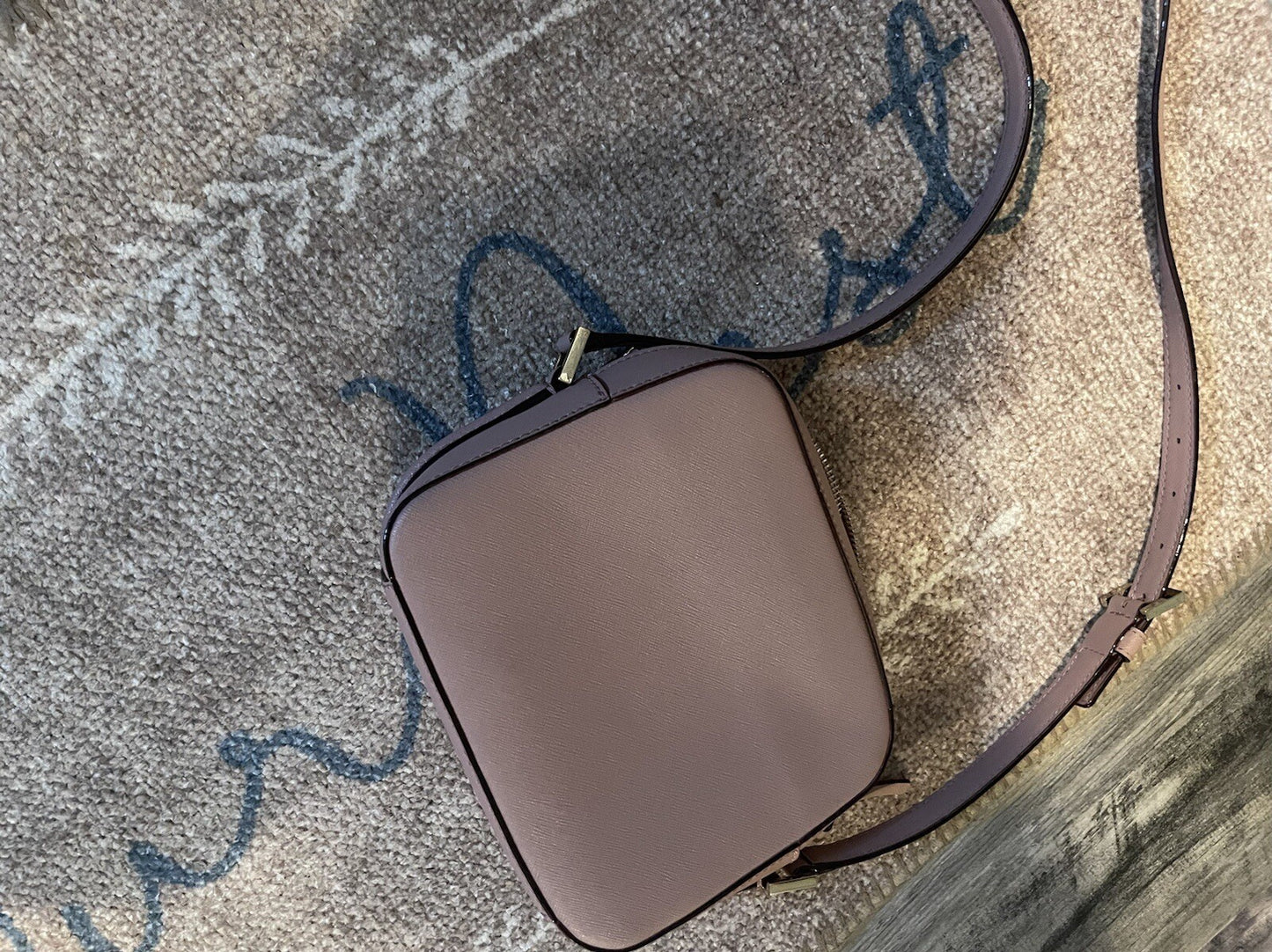 Kate spade purse square mauve