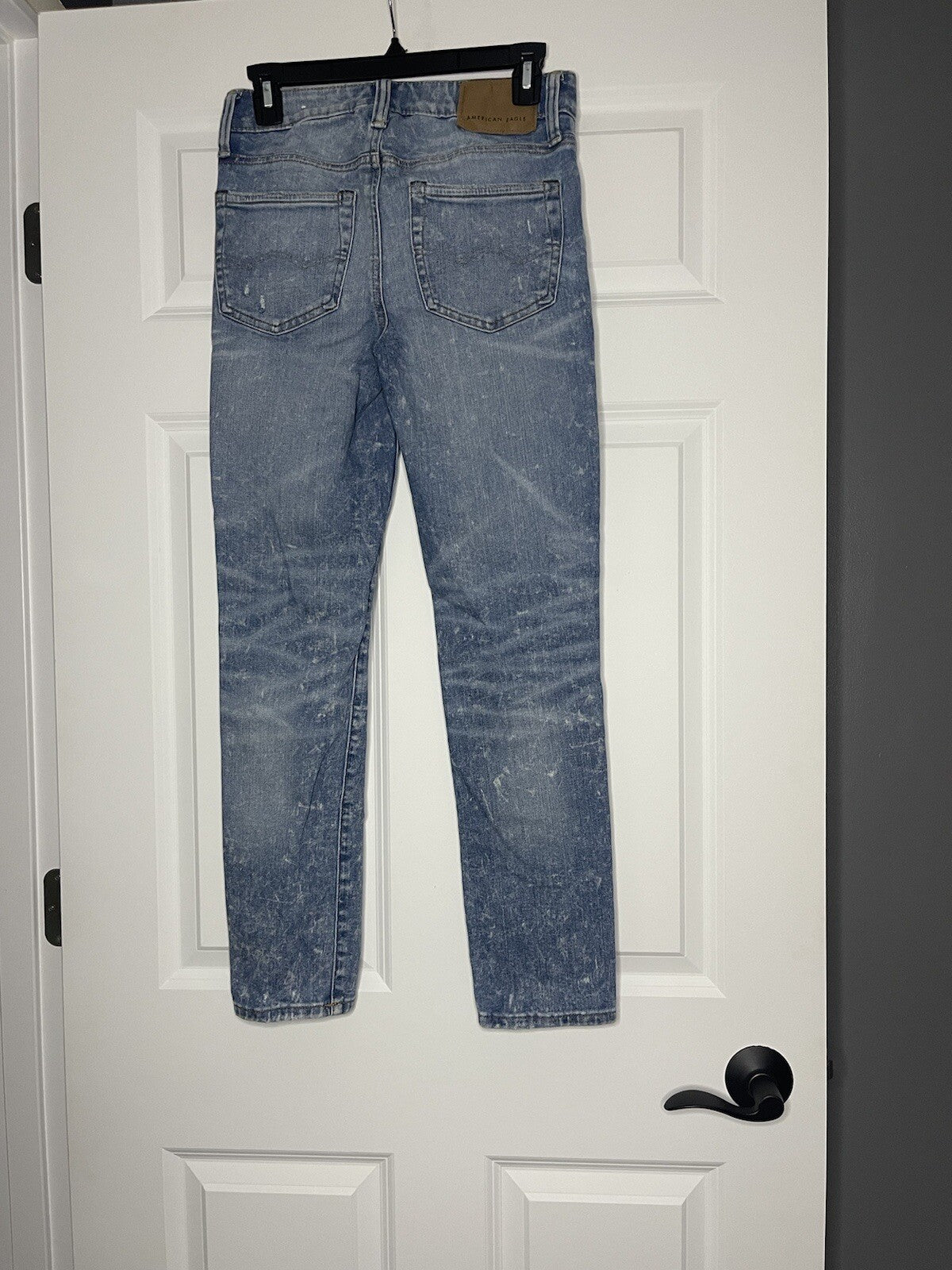 American eagle next level skinny Mens jeans 28x30 blue distressed