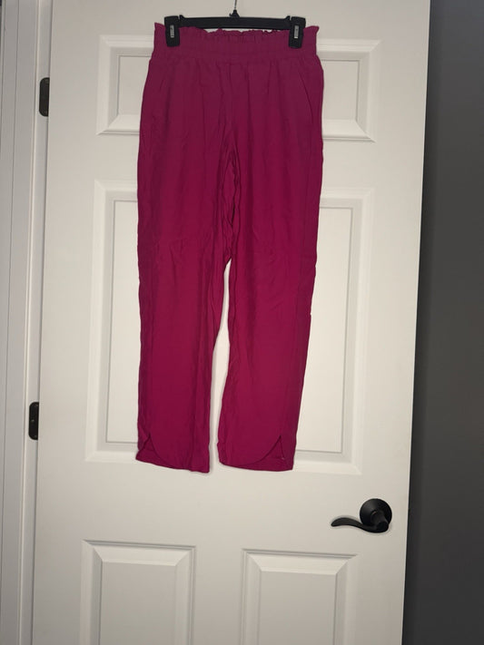 A New Day Pants Pink W Elastic Waist XS