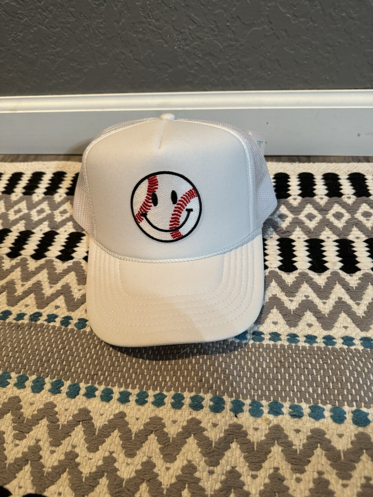Katydid Baseball Cap Smiley Face Baseball Nwt 