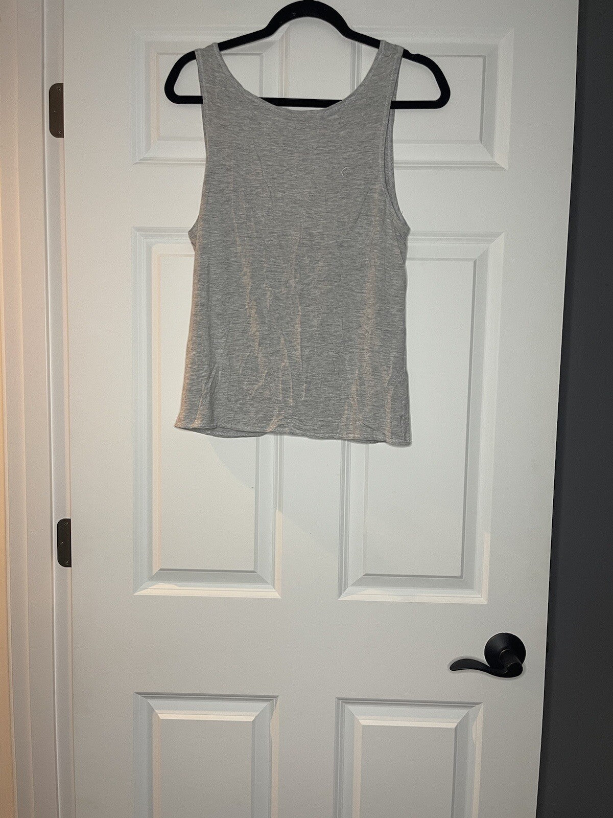 Zyia Active twist tank large light gray