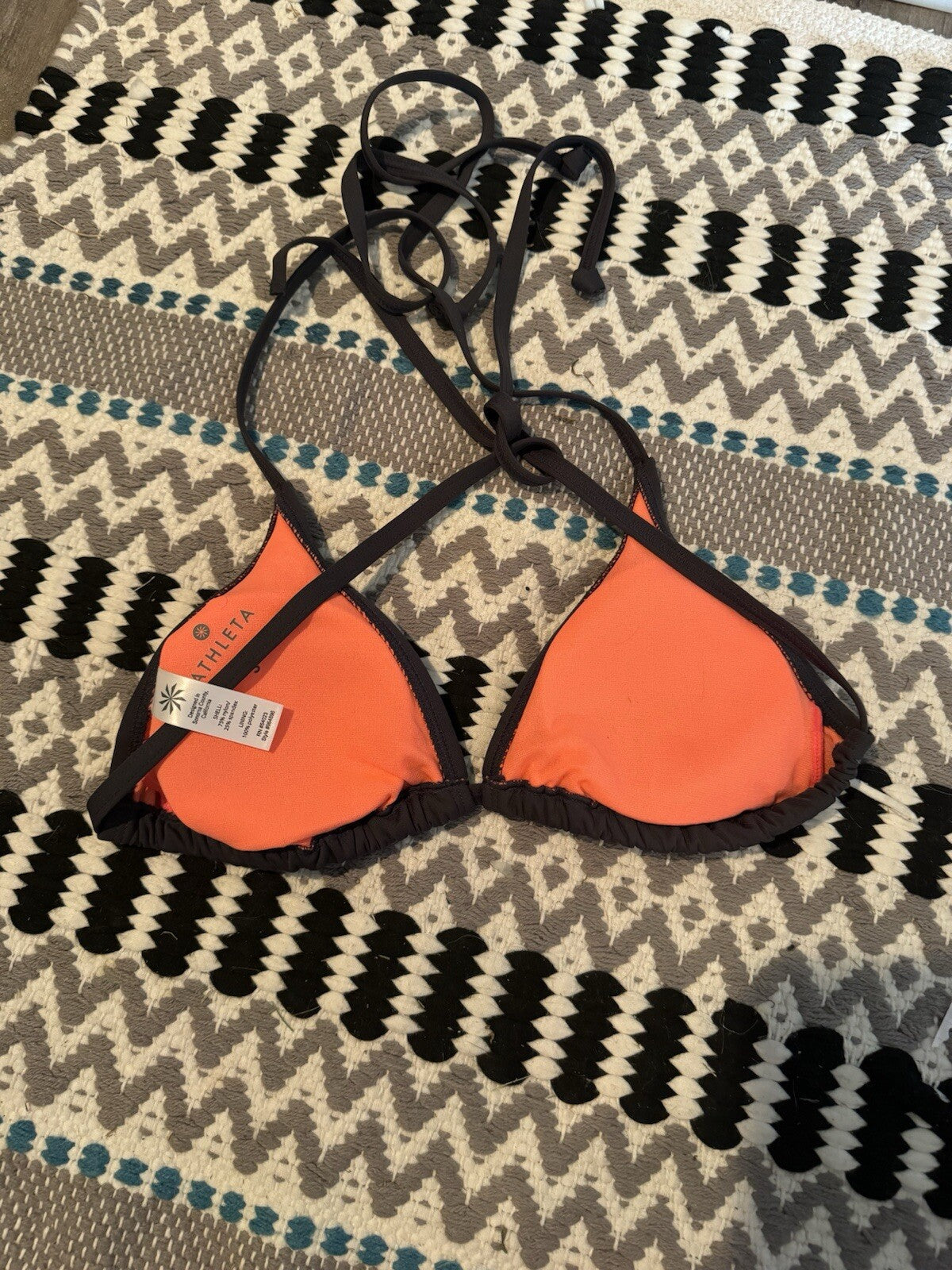 Athleta Small Gray Bikini Top 