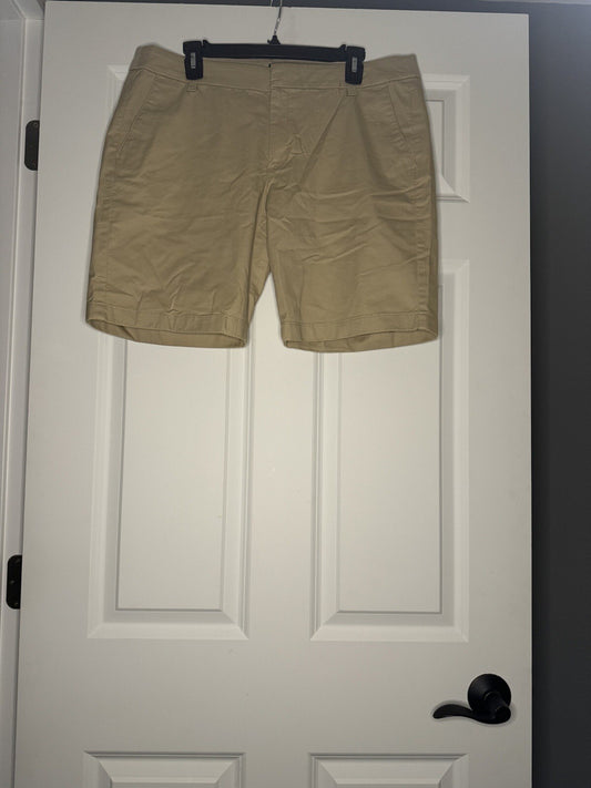 J Crew 9” Shorts Size 14 Tan Nwt 