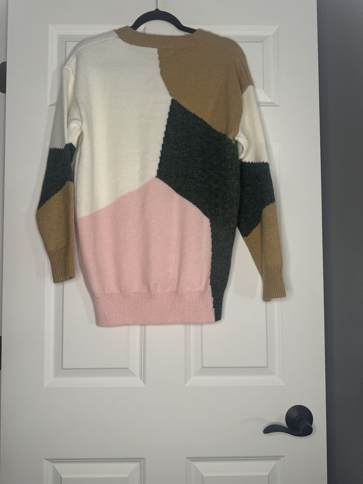 Mazik Sweater Small Brown Green Cream Pink Nwt 