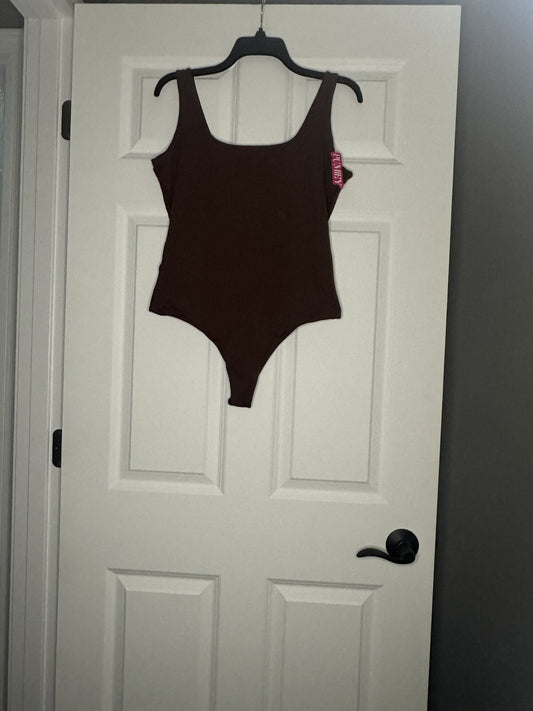 Pumiey Sleeveless Bodysuit Brown Xl Nwt 