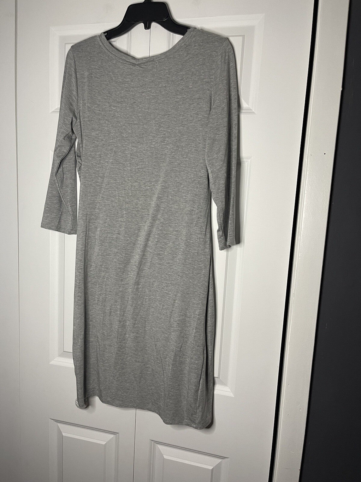 Gibson 3/4 sleeve dress  medium gray NWT