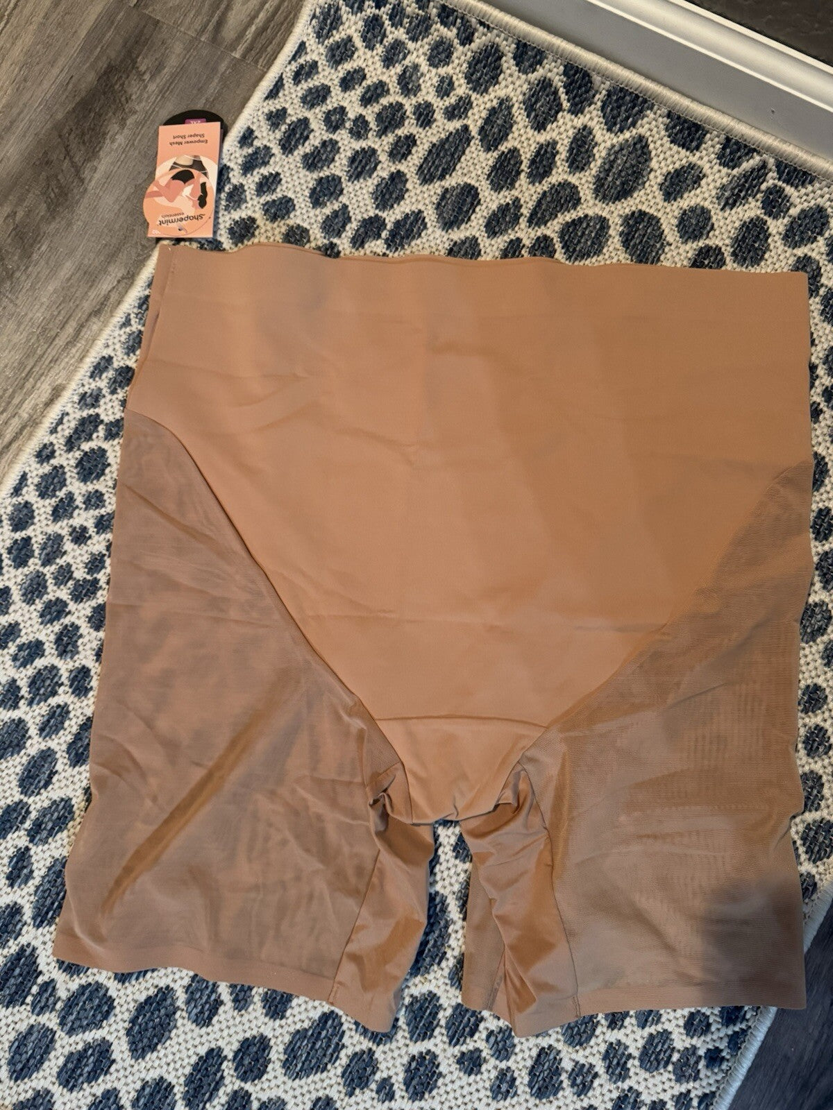 Shapermint Empower Mesh Shaper Short Tan 2xl Nwt 