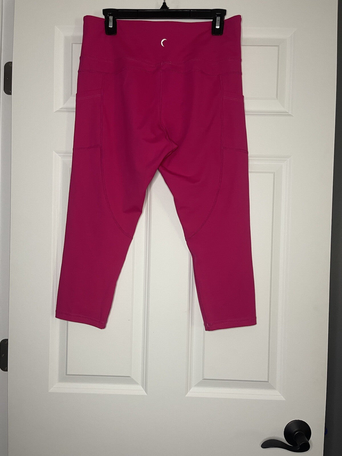 Zyia cropped leggings pink pockets 14-16
