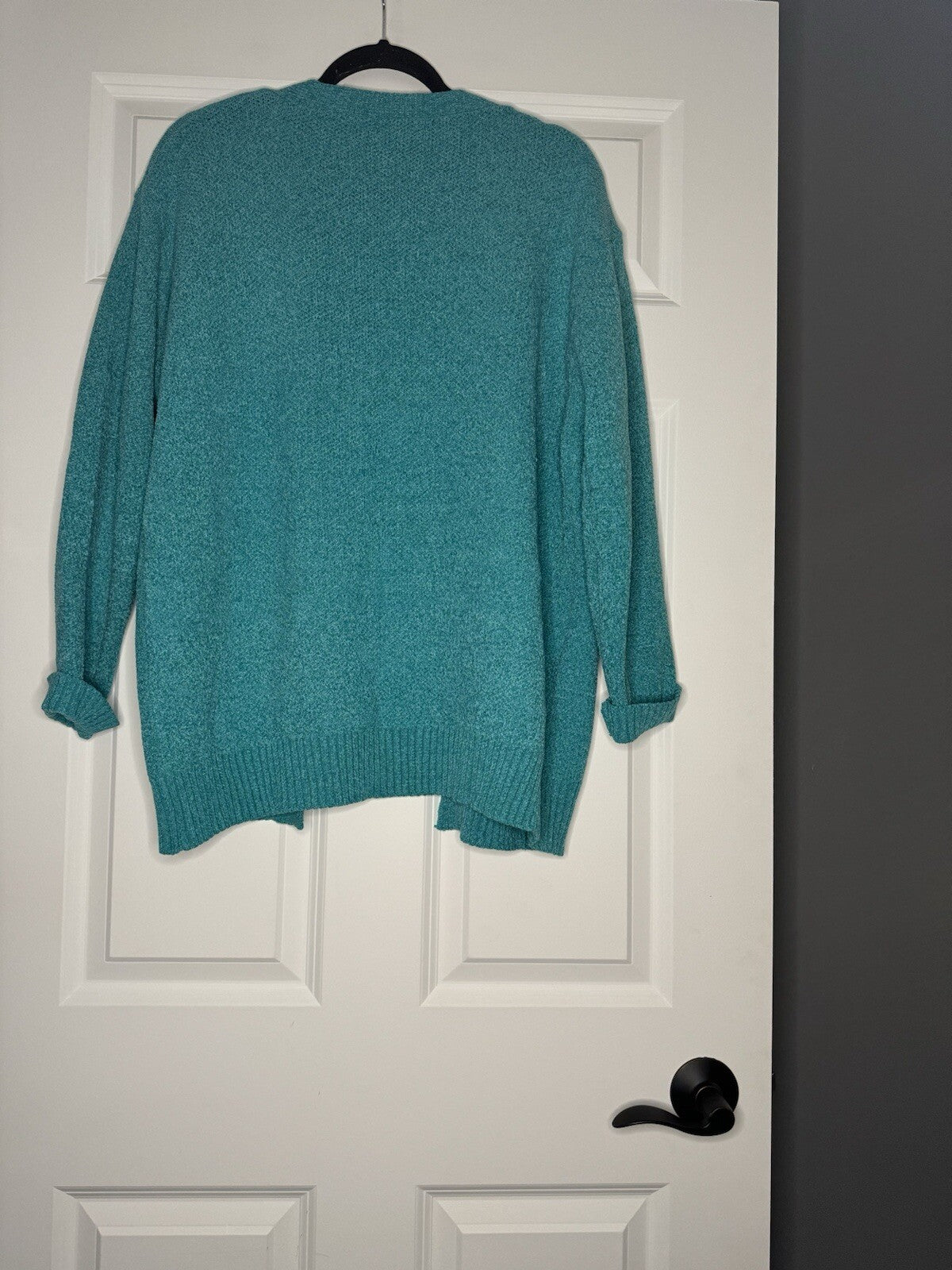 Zenana Cardigan Xl Teal Heathered W Pockets 