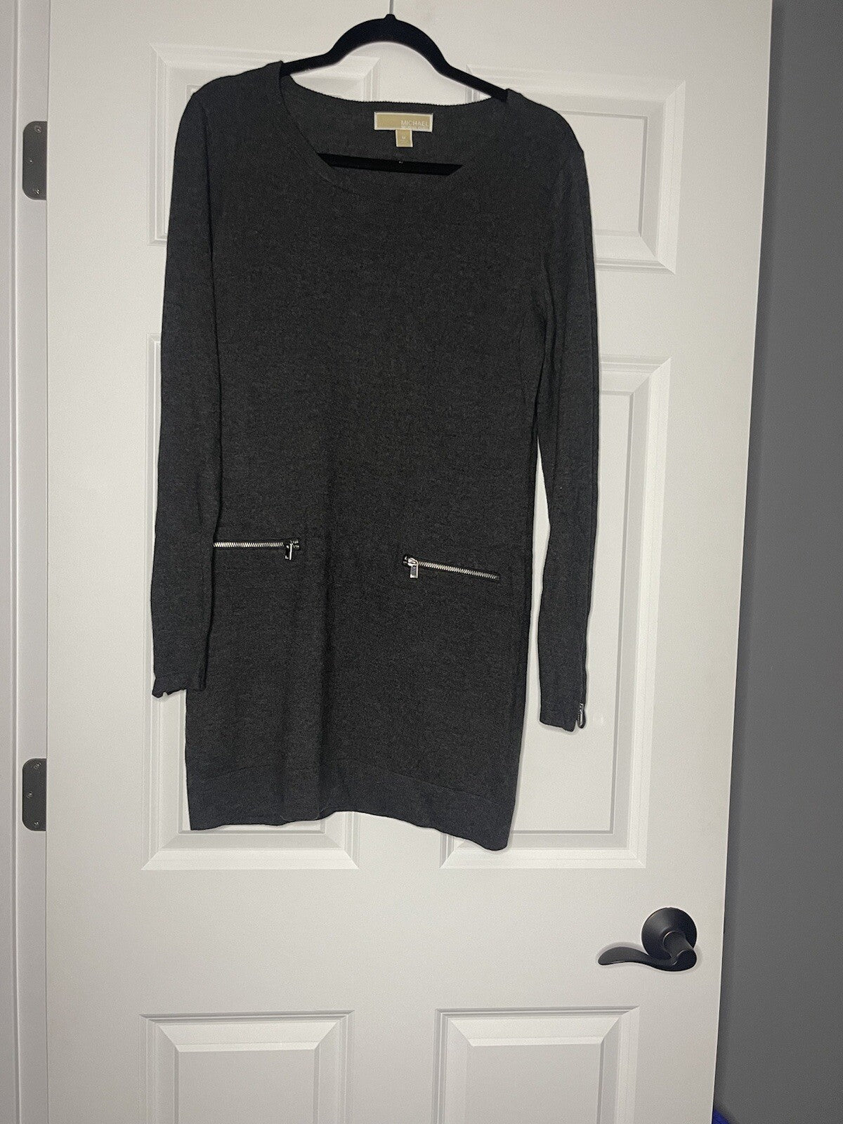 Michael Kors sweater dress medium charcoal